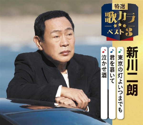 画像1: 特選・歌カラベスト3 東京の灯よいつまでも/君を慕いて/泣かせ酒/新川二朗 [CD] (1)