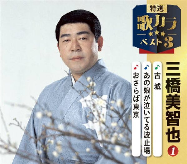 画像1: 特選・歌カラベスト3 古城/あの娘が泣いてる波止場/おさらば東京/三橋美智也 [CD] (1)
