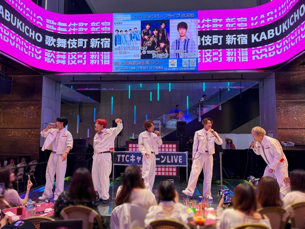 【TTCキャンペーンライブ2026】5IN・華MEN組・松阪ゆうき が歌舞伎町タワーでリリースイベントを開催！(2026年6月24日)